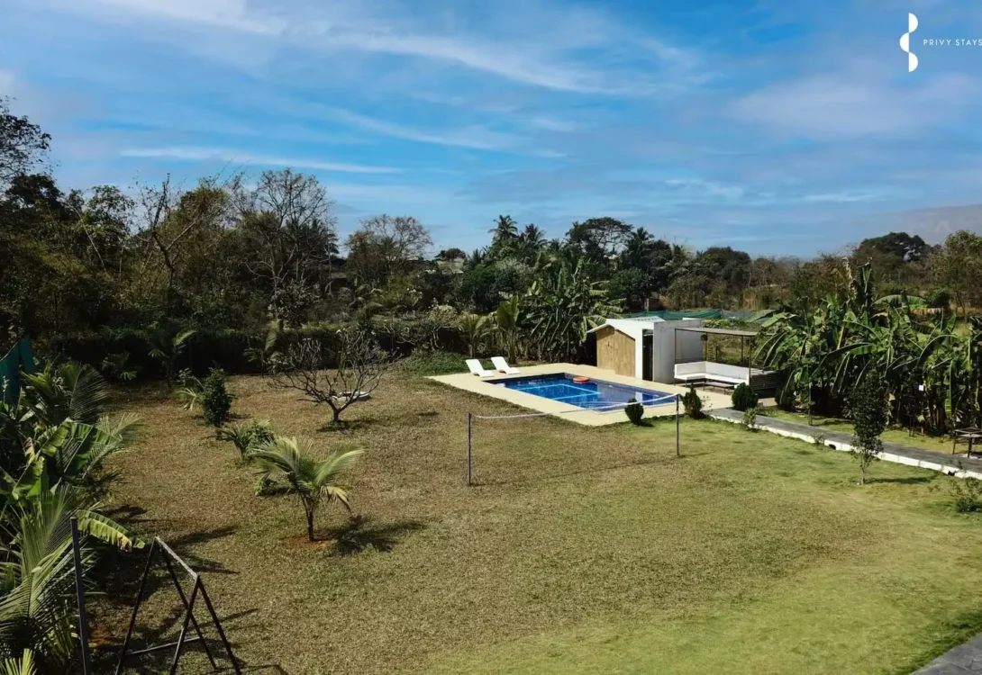 Panoramic greenery around villa