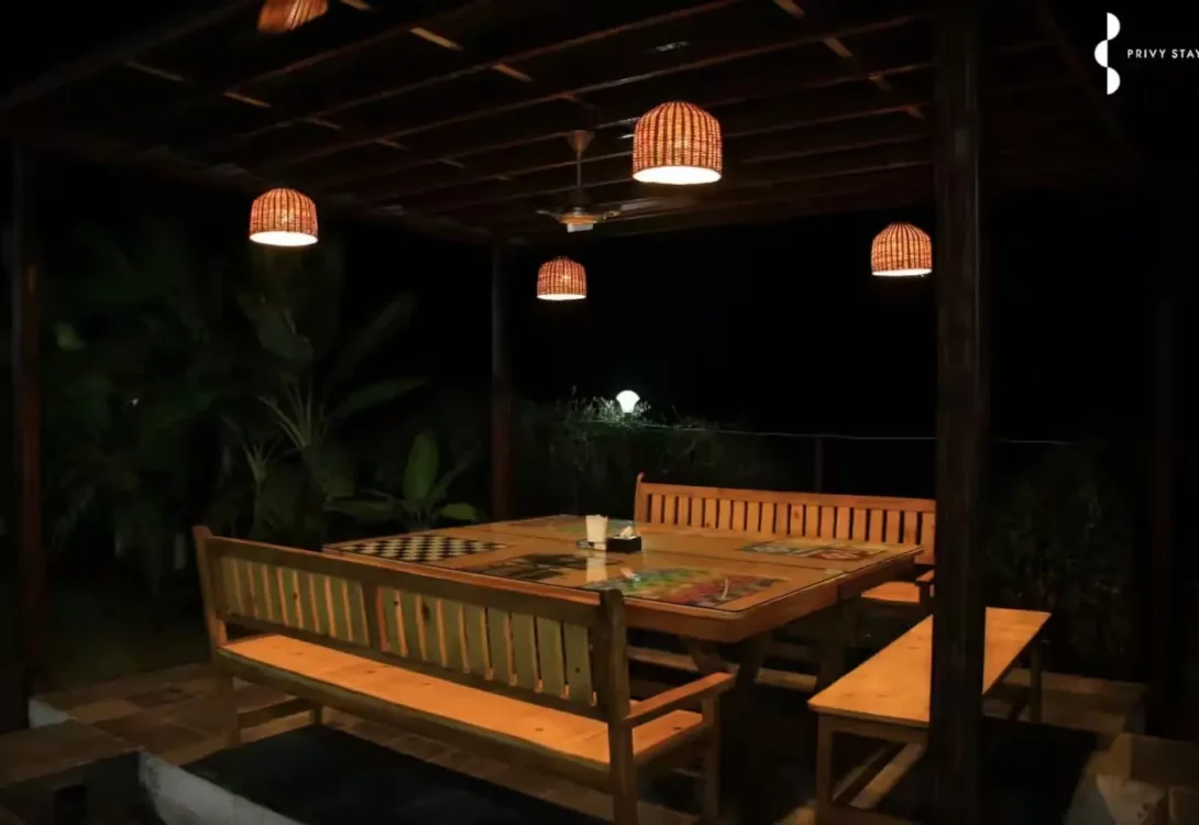 Rustic-chic villa interiors